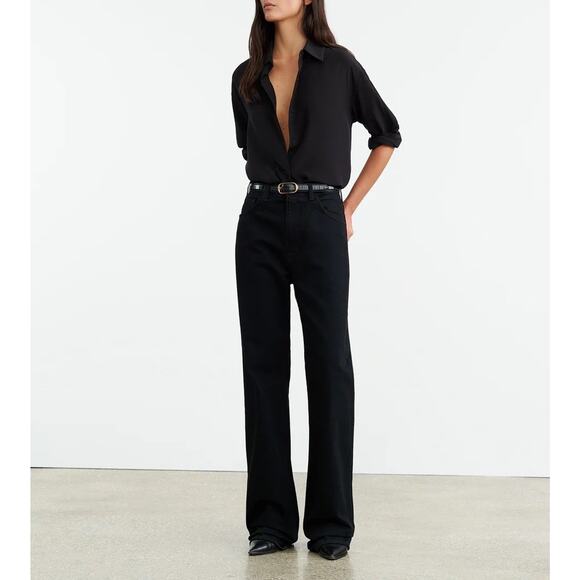Nili Lotan Mitchell Mid Rise Relaxed Fit Jeans Size 28 NEW - Picture 1 of 8
